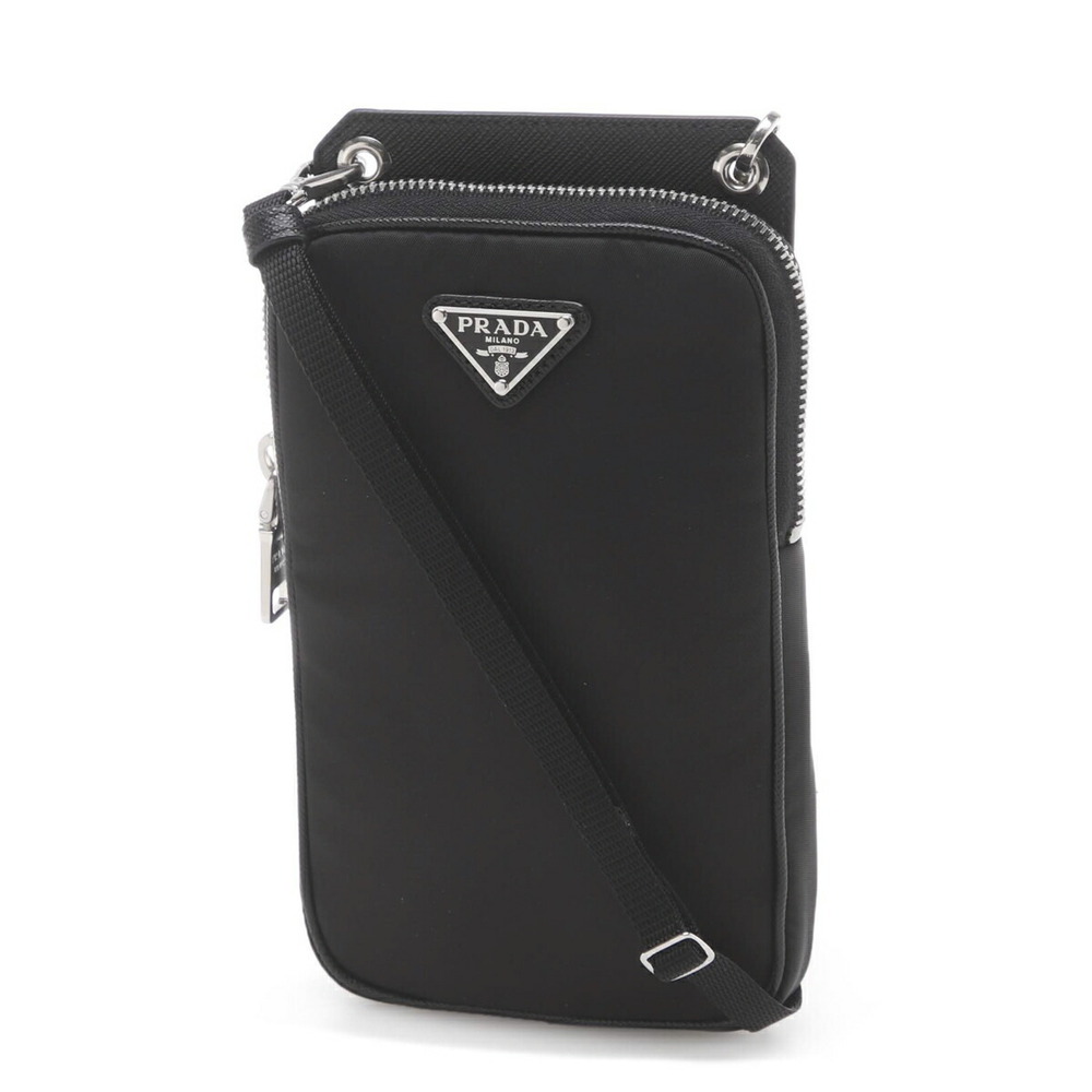 Prada Smartphone Crossbody Case Wallet Pouch Black